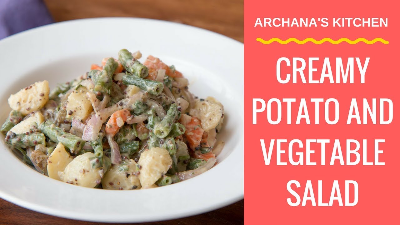 Creamy Potato & Veggie Salad - Salad Recipes by Archana's Kitchen