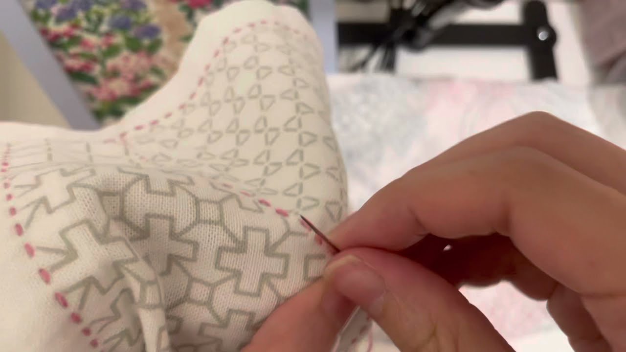 刺子繡開針/收針 刺し子 sashiko 日本手作