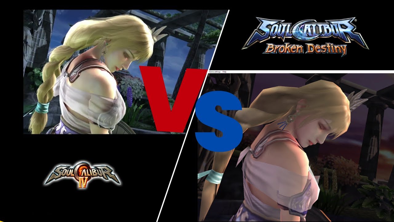 Soul Calibur IV Vs Soul Calibur Broken Destiny Critical Edges