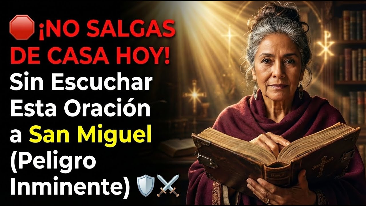 🛑 ¡NO SALGAS DE CASA HOY! Sin Escuchar Esta Oración a San Miguel (Peligro Inminente) 🛡️⚔️