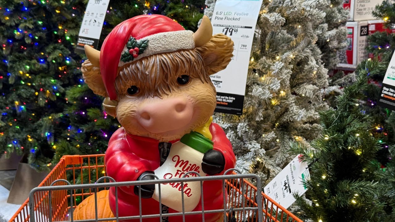 Рождественские украшения от Home Depot, которые обязательно стоит увидеть + вирусная корова пород...