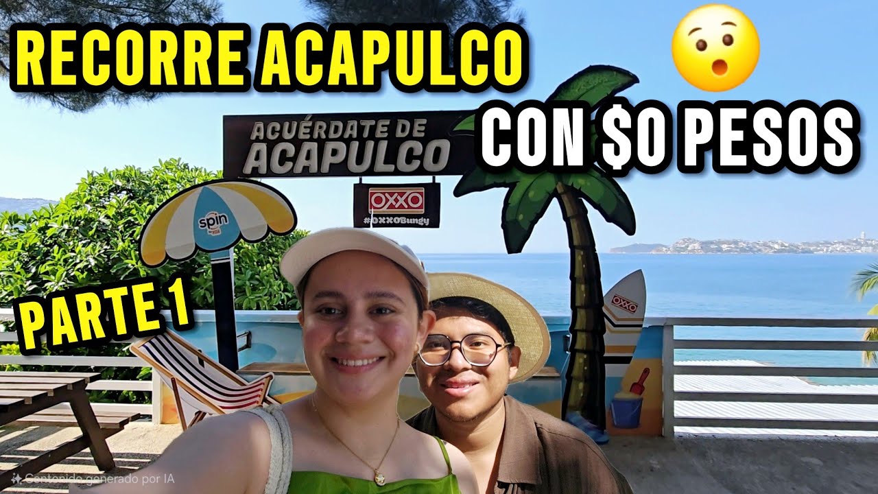 EXPLORA el OXXO más BONITO de ACAPULCO🌴 IGUANAS en el PARQUE PAPAGAYO y PRUEBA los MEJORES MARISCOS🌞
