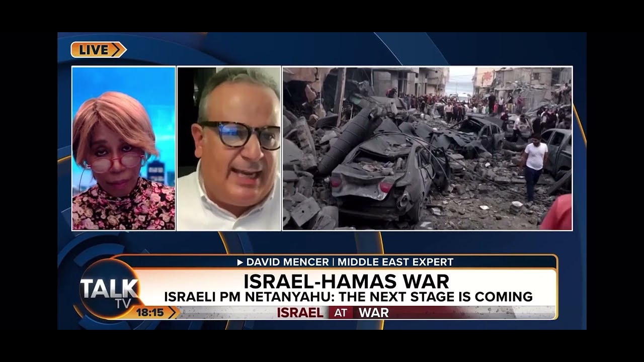 Live from Israel on TalkTV with Trisha Goddard and David Mencer