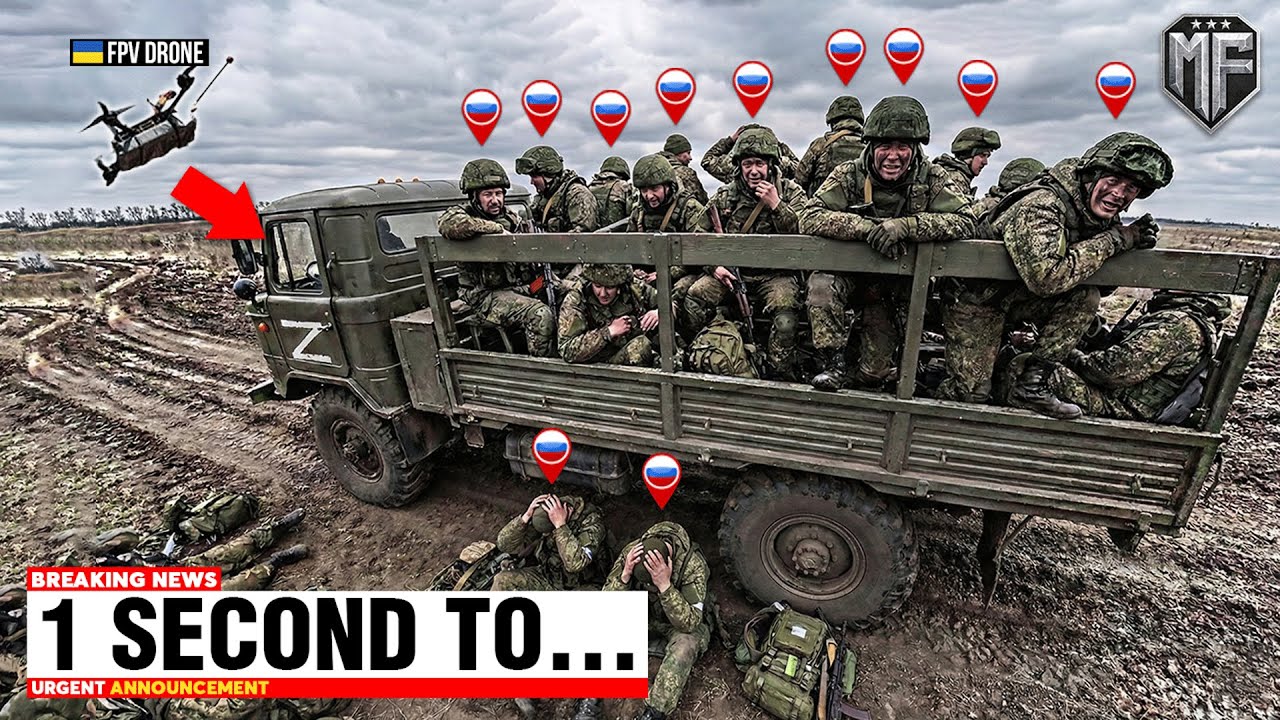 Ukrainian FPV Drone Caught a Truck Full of Russian Troops - Then THIS Happened...
