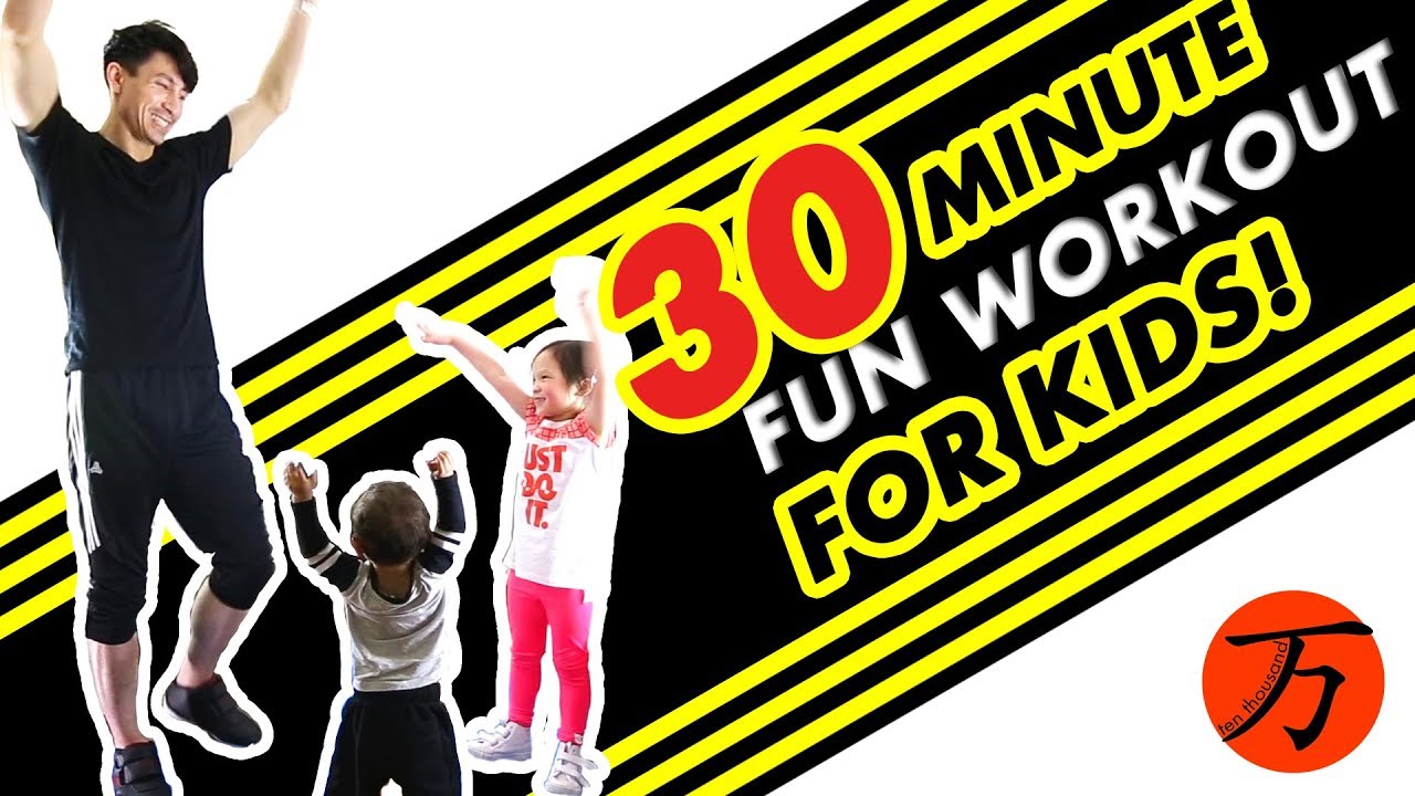 Kids fitness workout, 30 minute exercise routine!