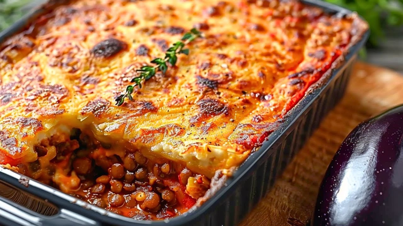 70 % Gemüse, 100 % Genuss: diese gesunde Moussaka mit Linsen ist dein neues Wohlfühl-Essen!