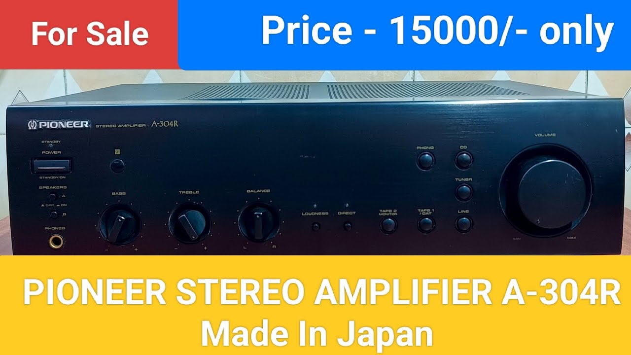 PIONEER STEREO AMPLIFIER A-304R Made In Japan Nice Sound Quality Contact number - 8750424840