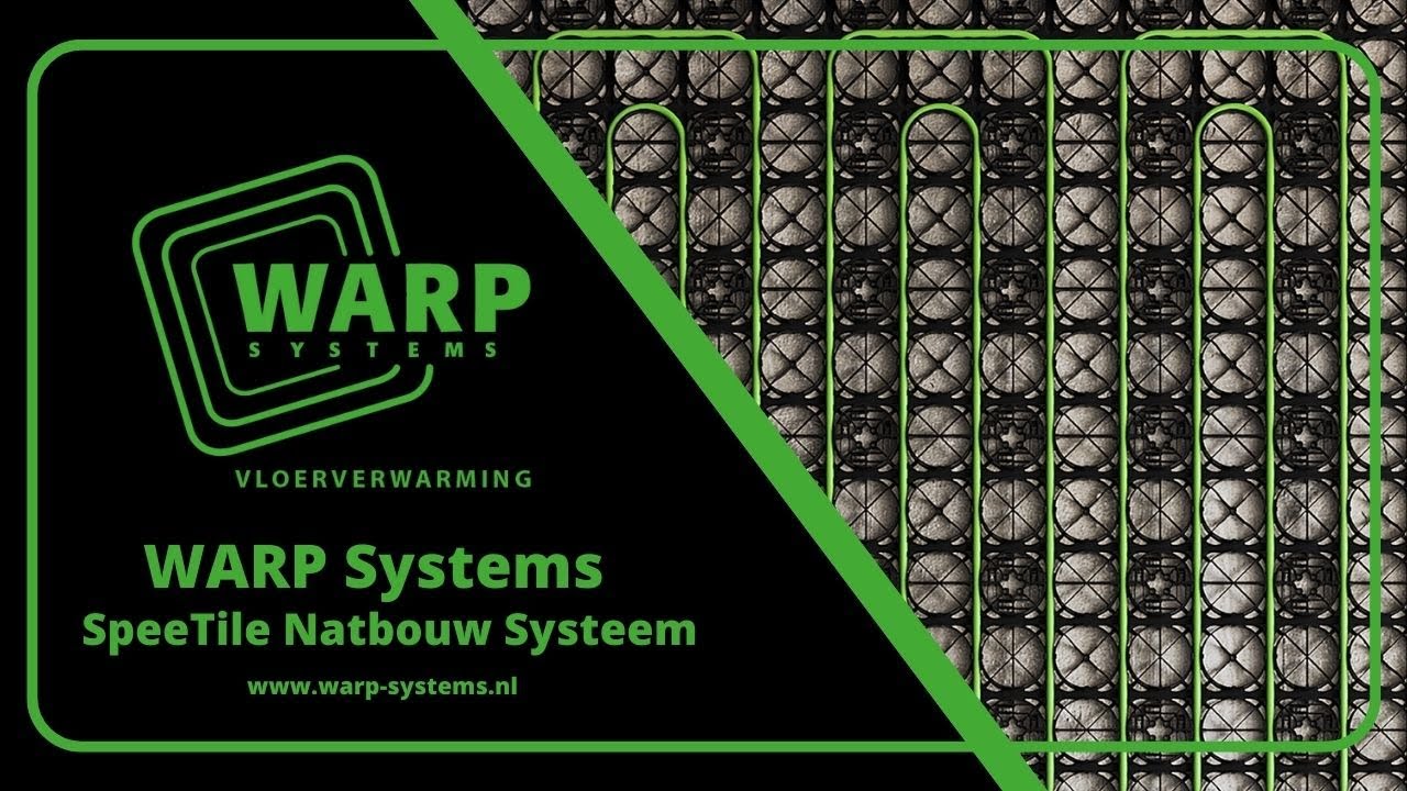 WARP Systems SpeeTile natbouw vloerverwarmingssysteem