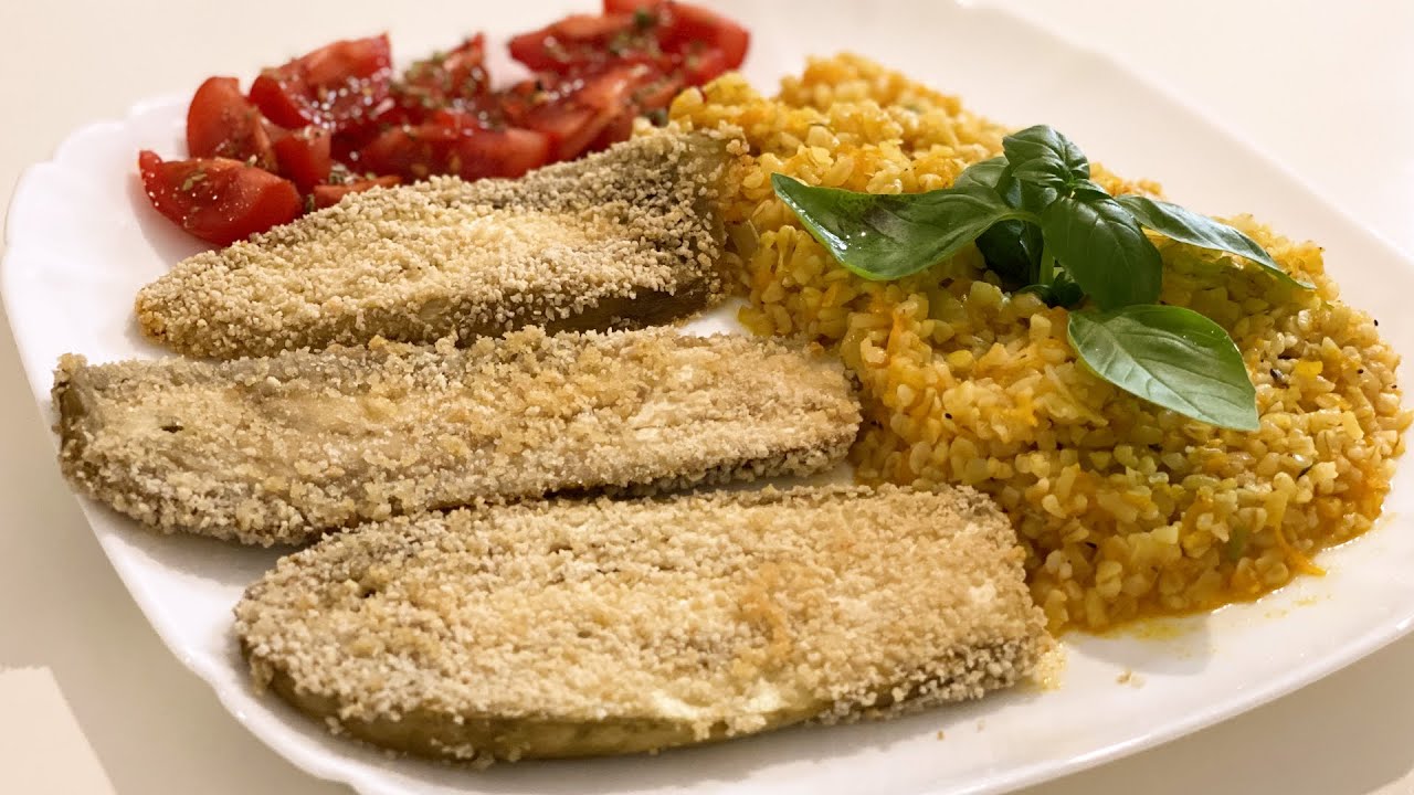 Vinete pane la cuptor și garnitura de bulgur (vegan) - SANATOS, IEFTIN SI BUN cu Cornel Darvasan
