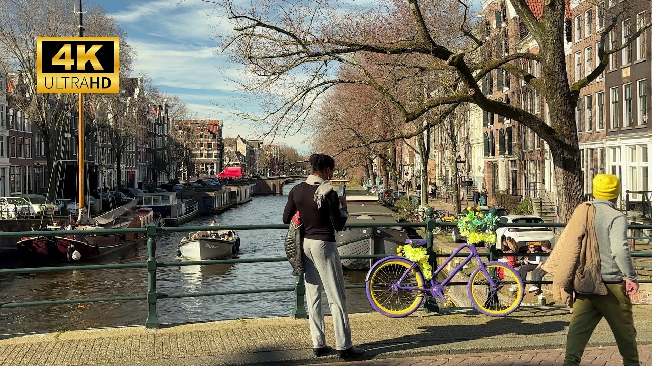 FIRST SUN in Amsterdam! ☀️ Everyone is Happy (4K Spring Vibe Walk)