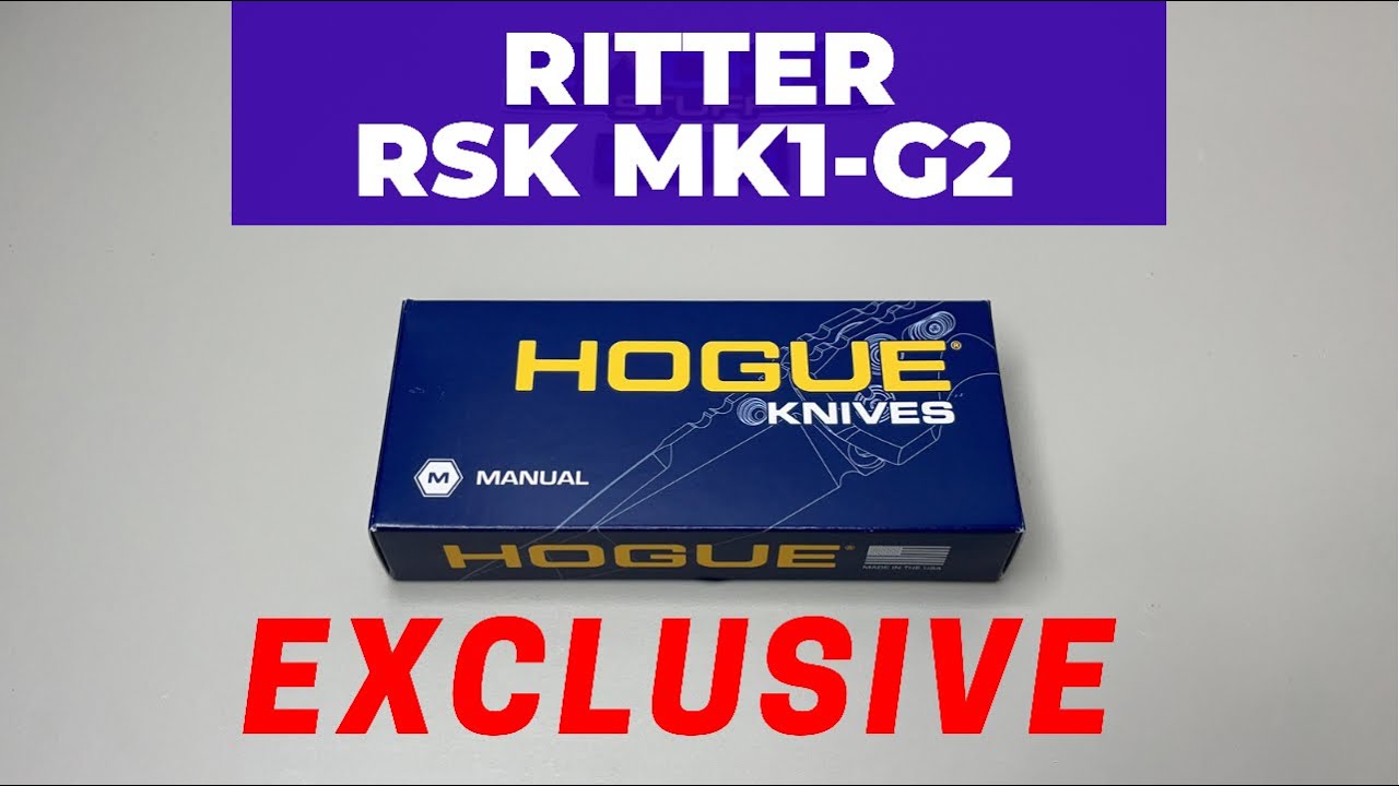 Полноразмерный нож Doug Ritter - Hogue Knives - RSKMK1-G2 Purple Gmascus