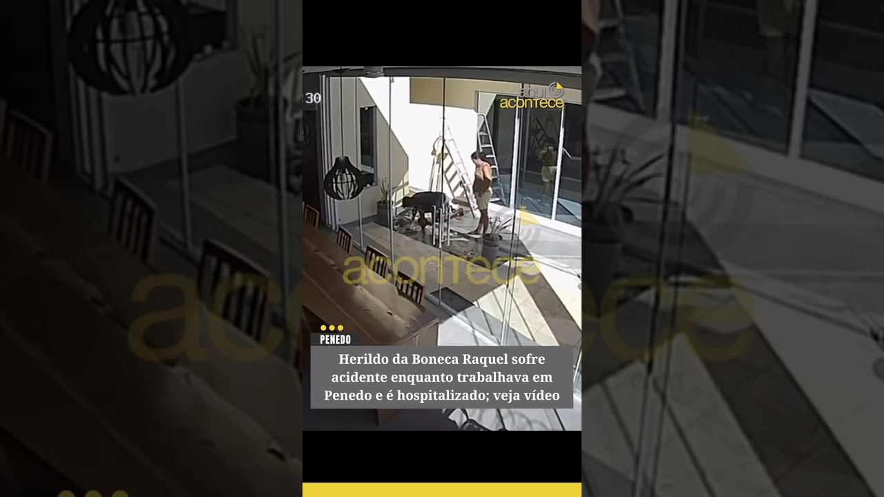 Herildo da Boneca Raquel sofre acidente enquanto trabalhava em Penedo e é hospitalizado 