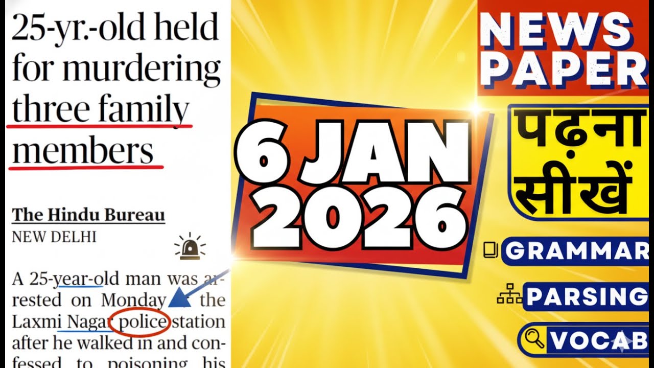 The Hindu English News Reading – 06 Jan 2026 | Best for SSC, Bank & UPSC Prep | Reading Practice