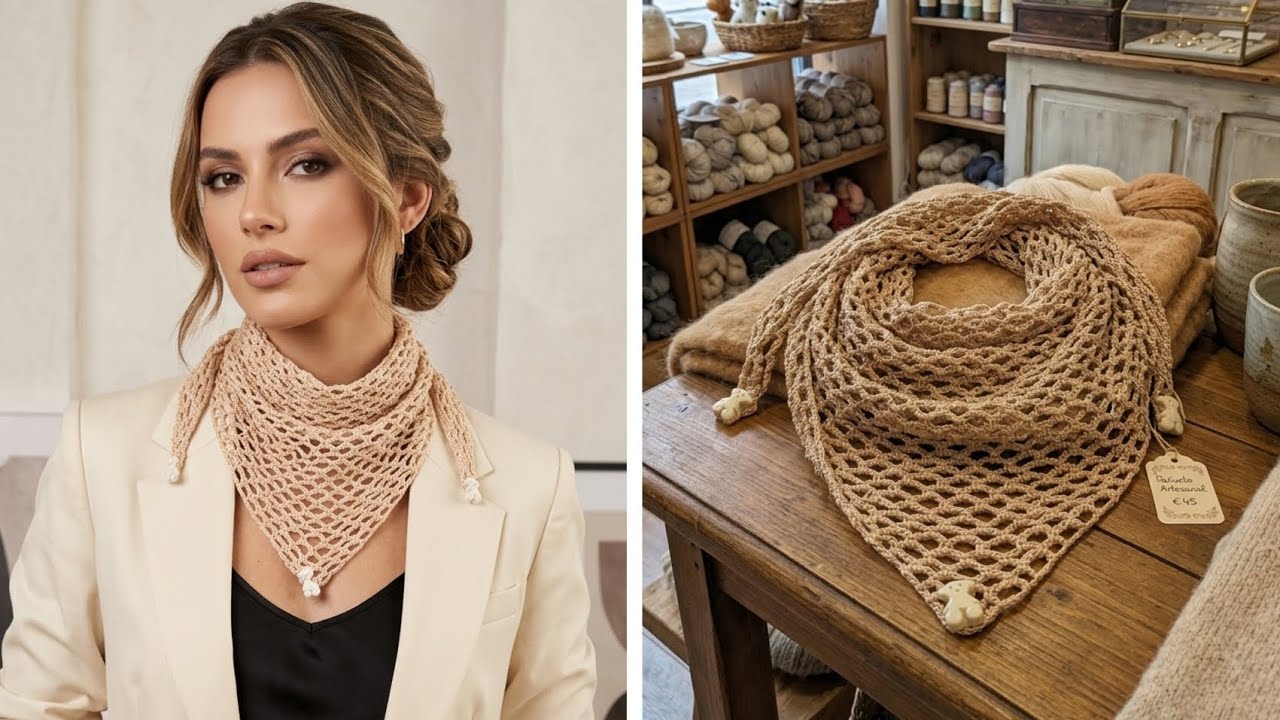 Pañuelo en punto de red facilisimo