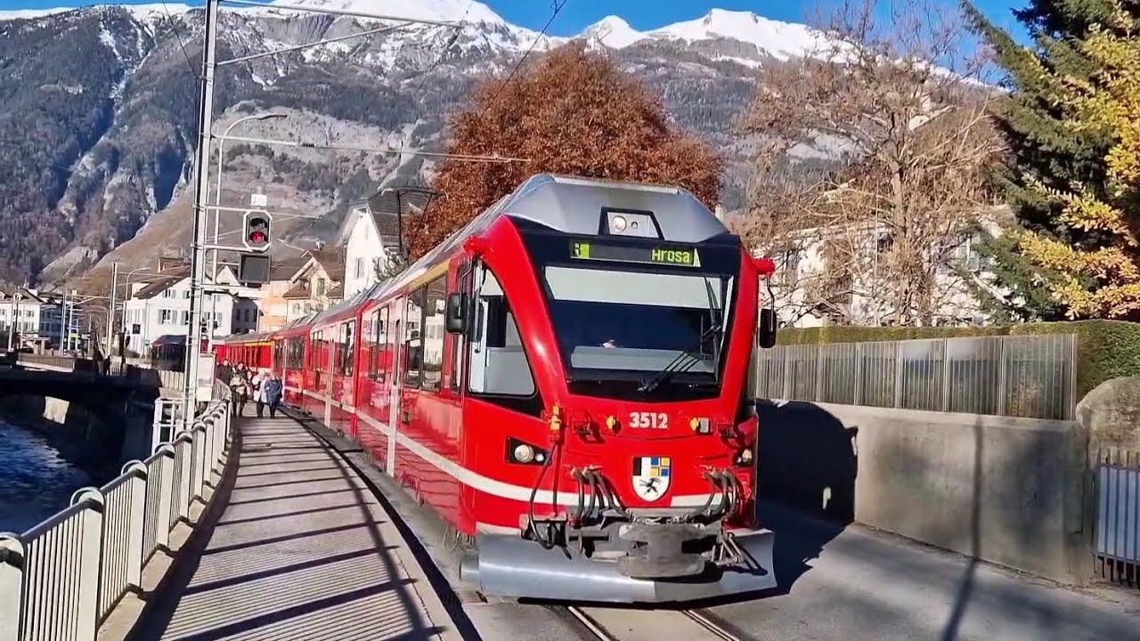 Treni della RhB Rh&auml;tische Bahn, Ferrovia Retica nei Grigioni, Z&uuml;ge, trains, trenes MIX 2024