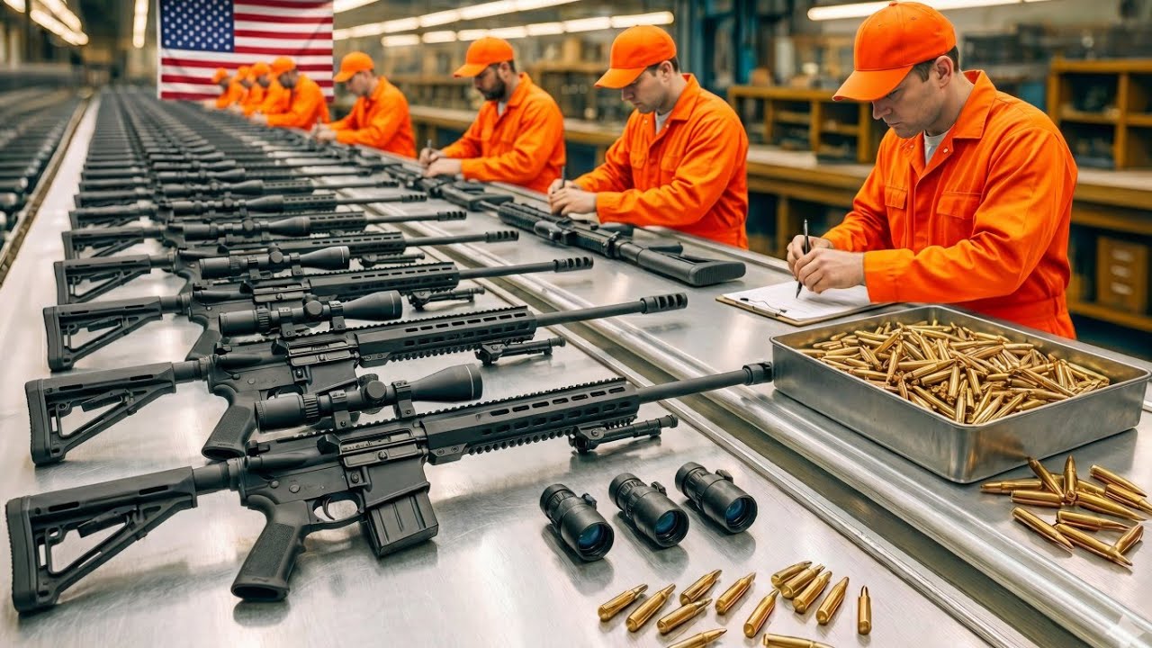 INSIDE US Military Factory: How Barrett M82A1 Sniper Rifles are manufactured (Full Process)