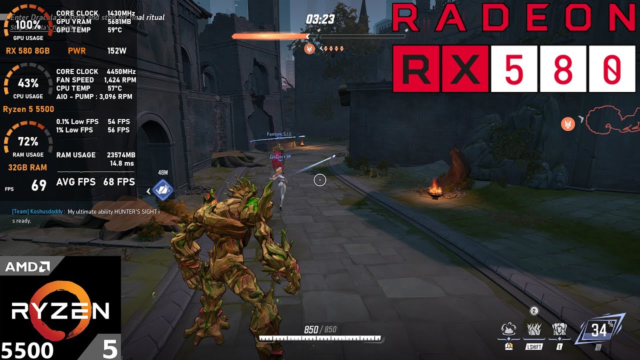 RX 580 8GB : Marvel Rivals (Test in Late 2025)
