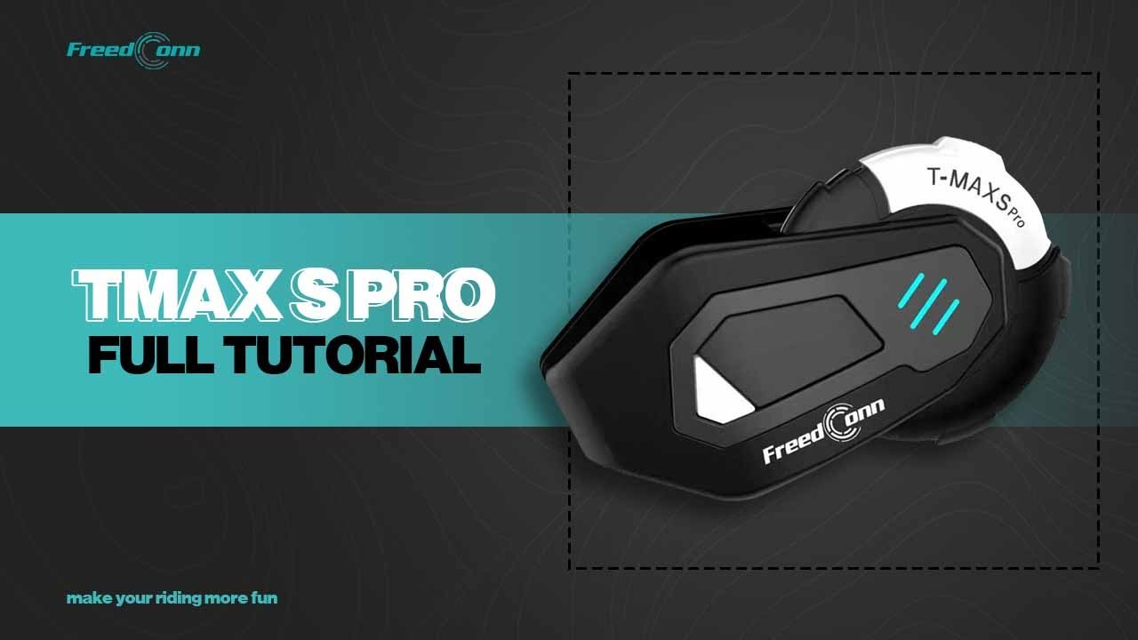FreedConn Tmax S Pro Motorcycle Helmet Bluetooth Intercom | FULL TUTORIAL