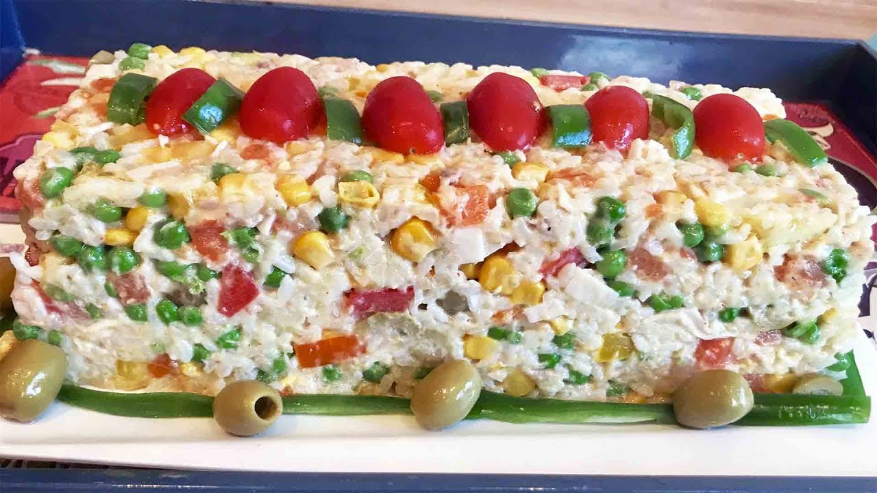 Salade de riz à l'espagnole