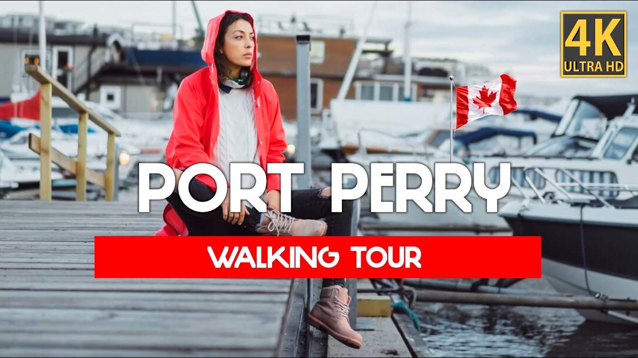 4K | Exploring Port Perry: A Virtual Walking Tour in Spring