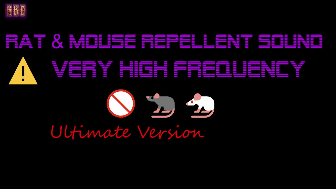 ⚠️(Ultimate Version) 🚫🐀🐁 Rat & Mouse Repellent Sound Very High Frequency (9 Hour)