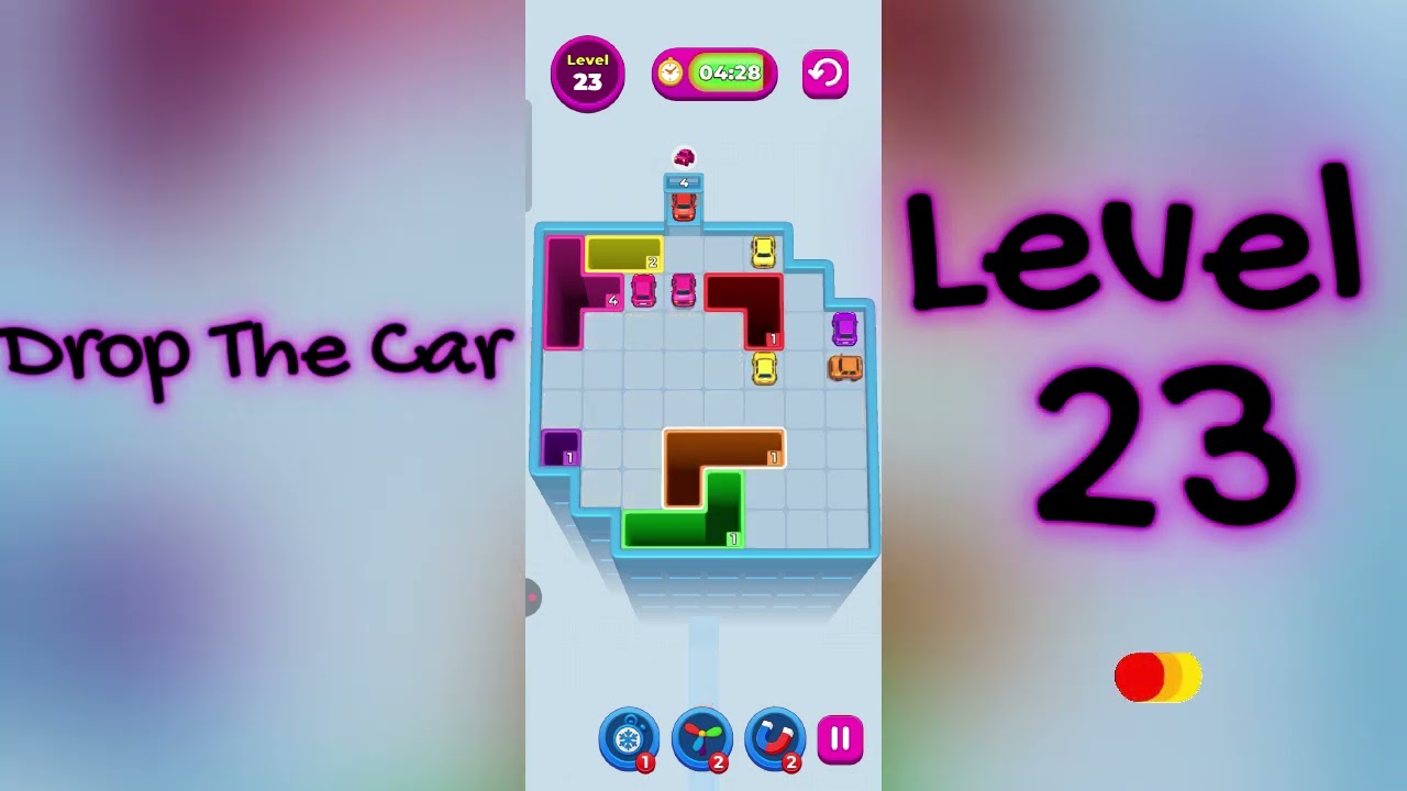 🚗 Drop The Car Level 23  Walkthrough | Car Puzzle Game Solution | Go Answer