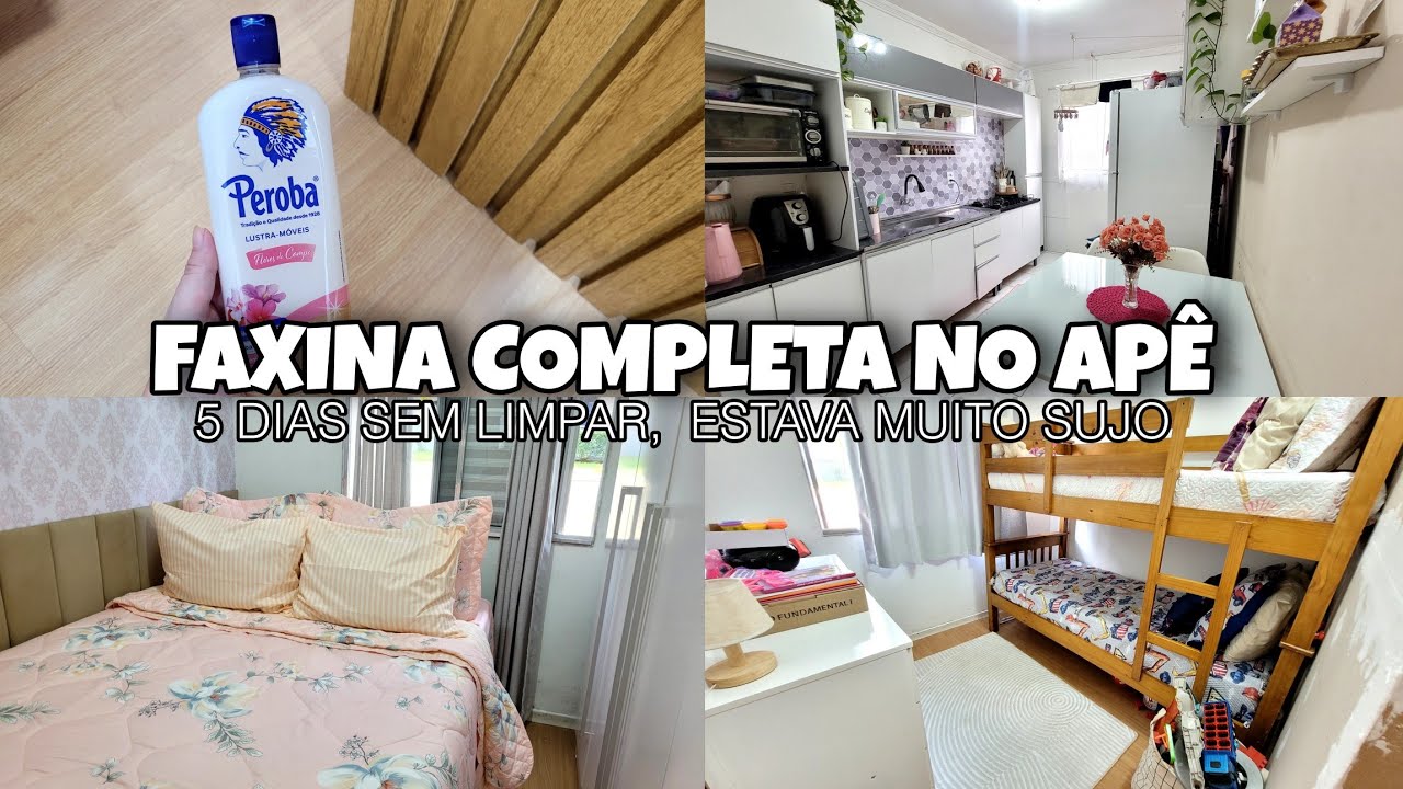 FAXINA COMPLETA NO APÊ | 5 DIAS SEM LIMPAR , ESTAVA MUITO SUJO 😱