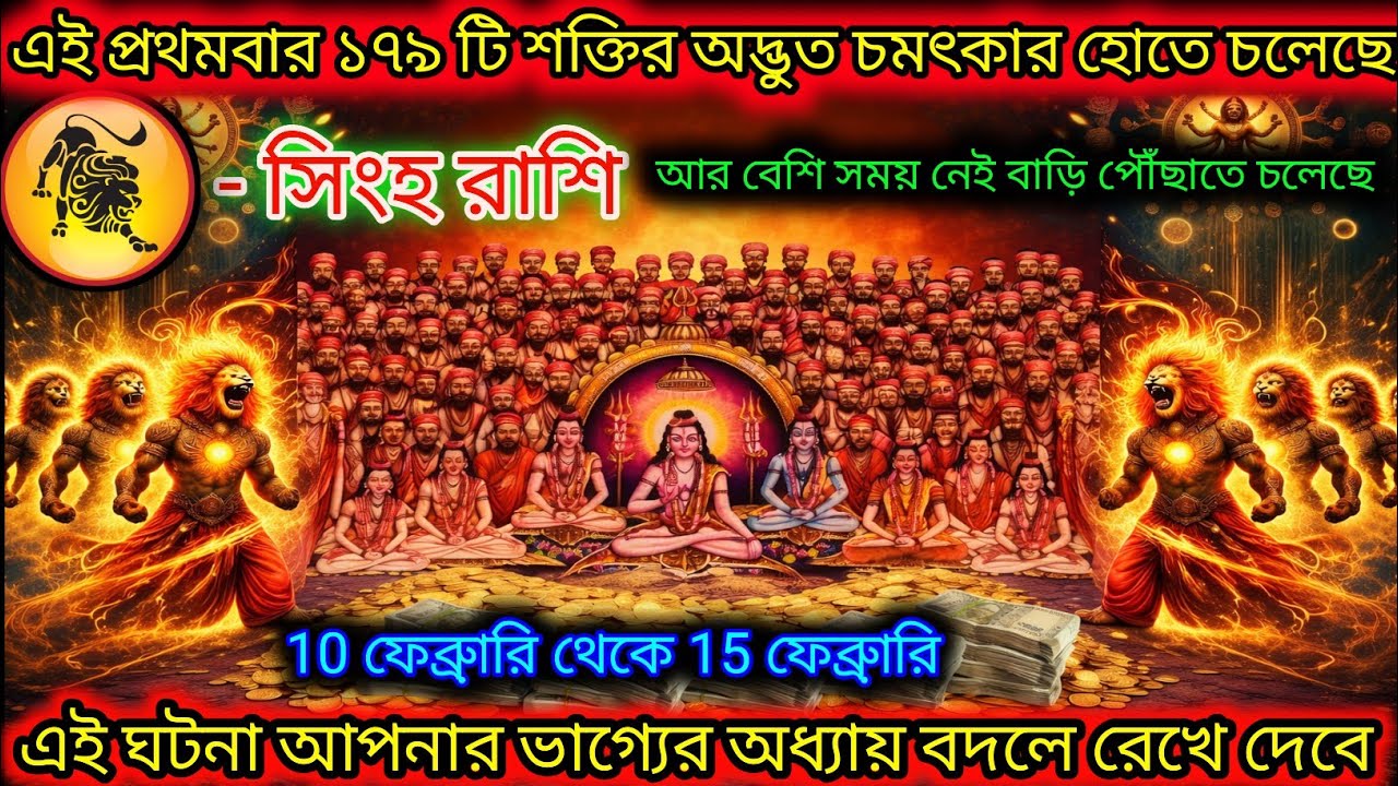সিংহ রাশি এই প্রথমবার ১৭৯ টি শক্তির চমৎকার হোতে চলেছে,Singh Rashi,Leo ♌