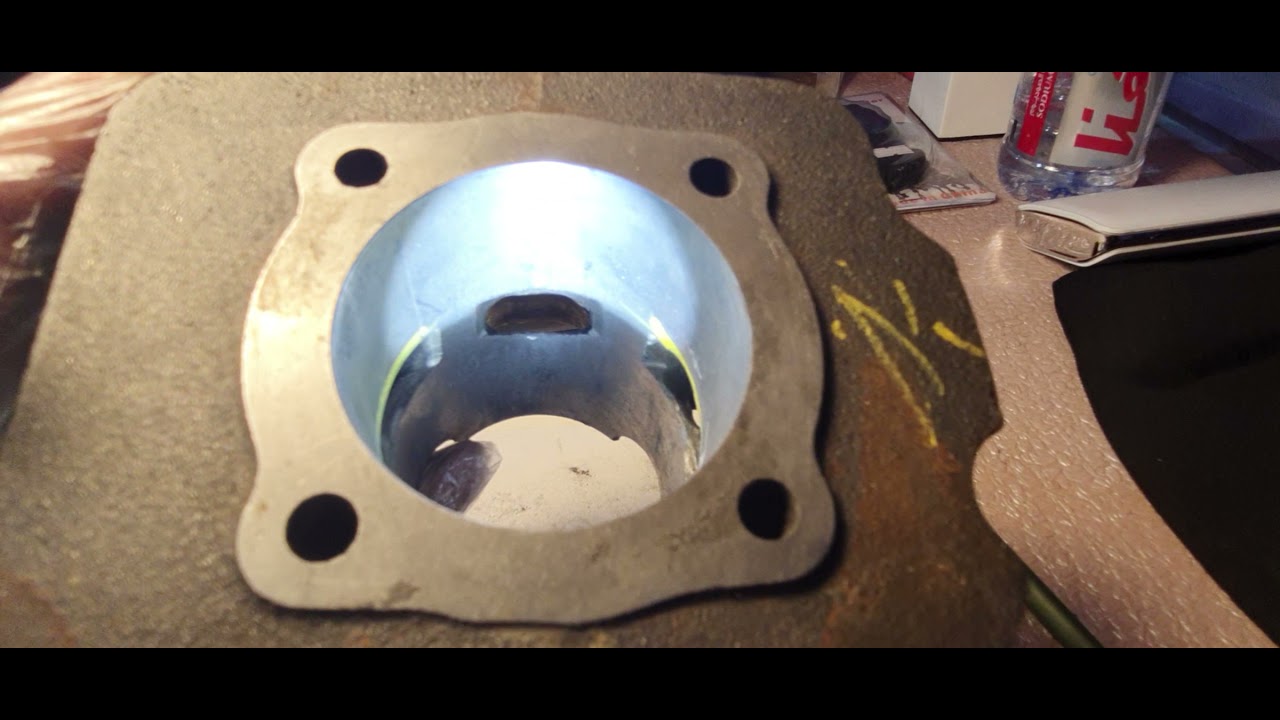 porting in exhaust and intake for Honda dio 86cc