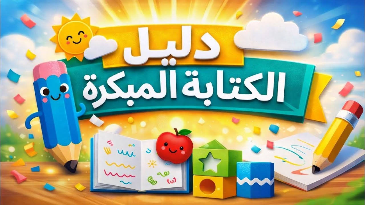 كيف تساعد طفلك على الكتابة المبكرة