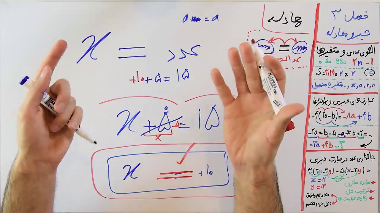 ریاضی 7 - فصل 3 - بخش 4 : معادله