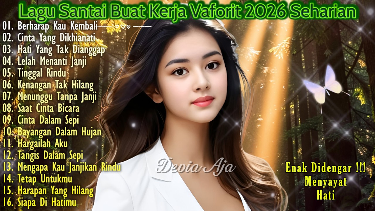 LAGU SANTAI BUAT KERJA LEMBUR 2026 | FULL ALBUM SLOW ROCK & MELLOW MALAM HARI