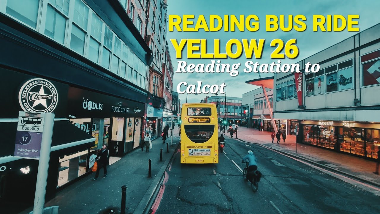 Discovering Reading City: Bus Route 26 Reading Station to Calcot (IKEA)
