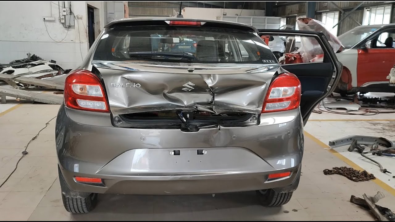 Baleno back Restoration process| Baleno back Repairing #Automobileservice