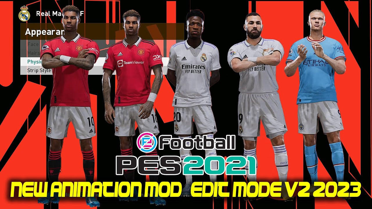 PES 2021 NEW ANIMATION MOD / EDIT MODE V2 2023