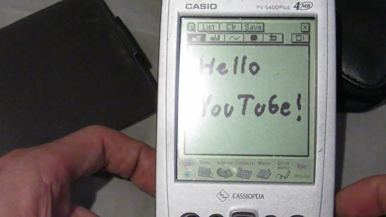 A first look at my flashy Casio PV-S400 Plus Pocket Viewer PDA in 2025