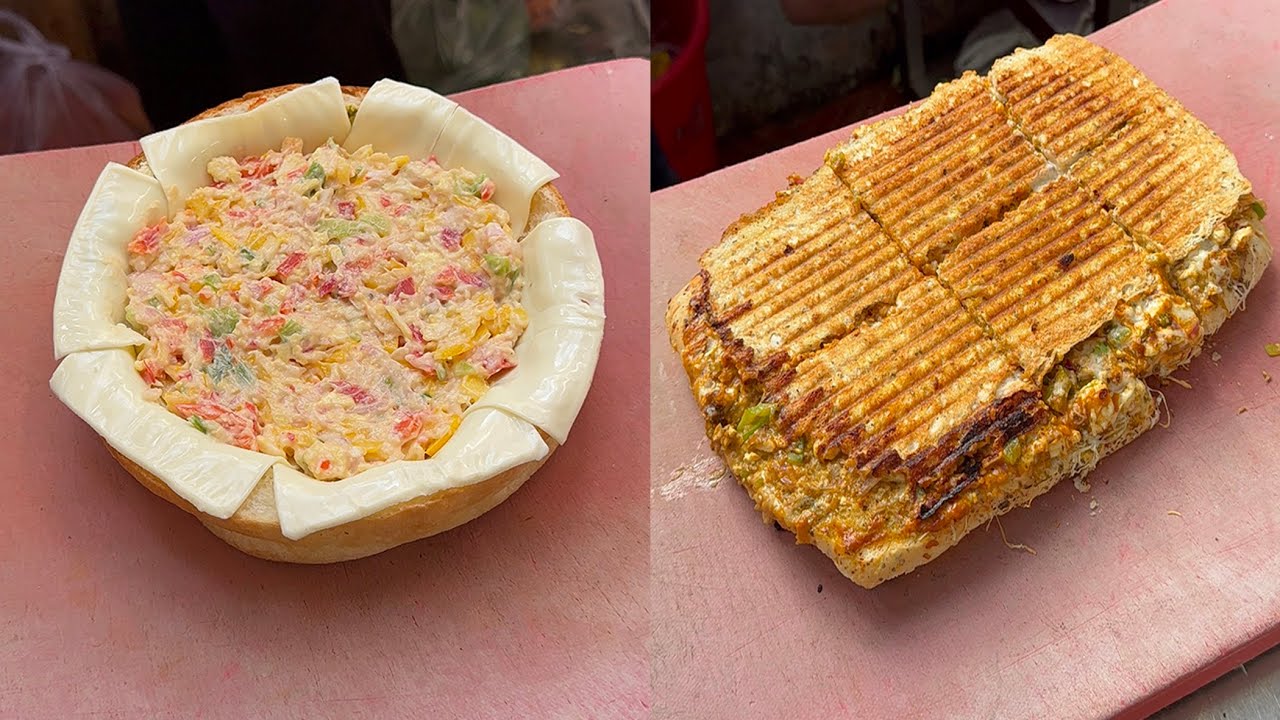 Mumbai Unique & Heavy Veg Cheesiest Sandwich | Indian Street Food 