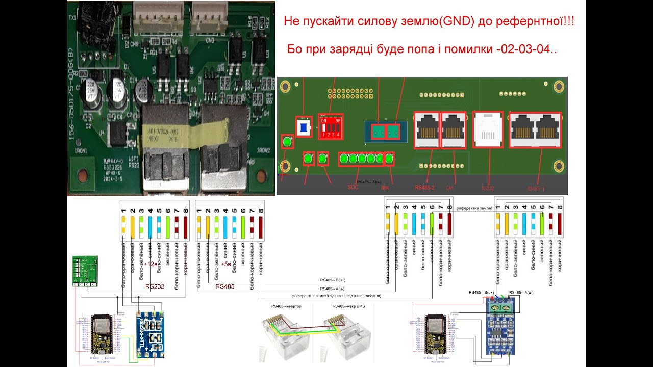 POW-HVM6.2M-48V розжована (100відсоткова) розпіновка RS-485 та RS-232 та як не наробити помилок!!