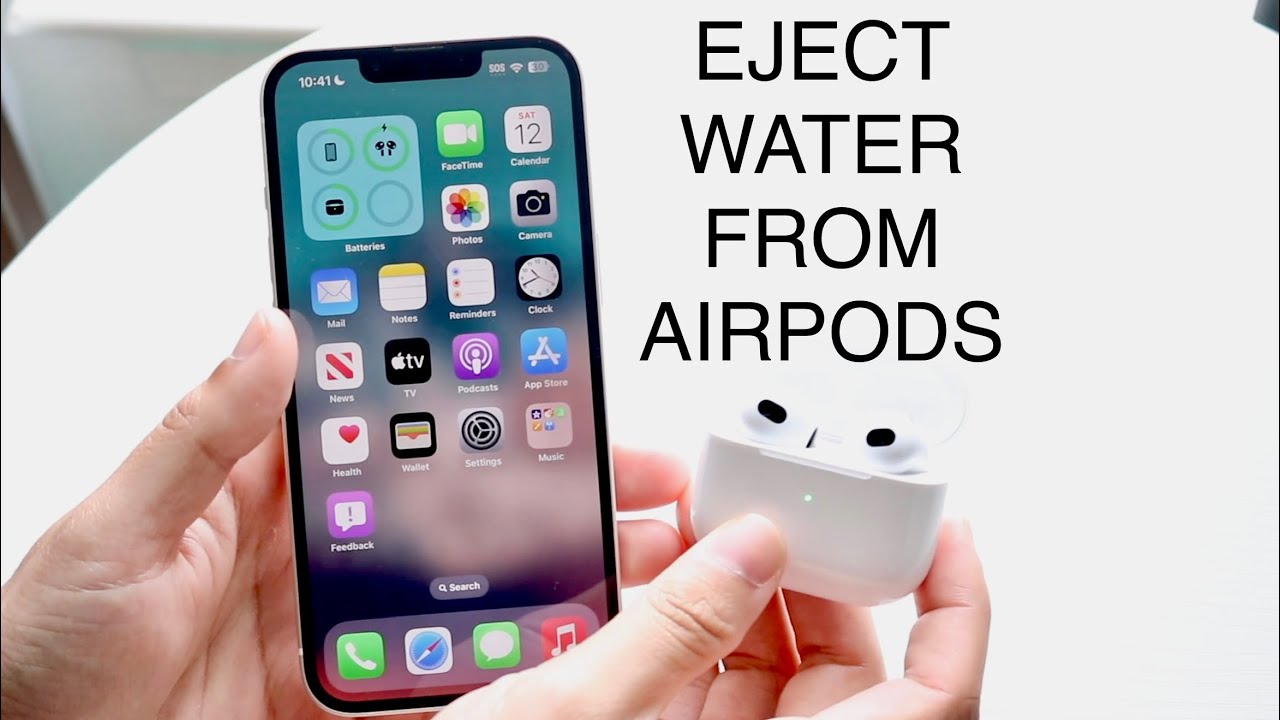 Как вылить воду из наушников AirPods! (2023)