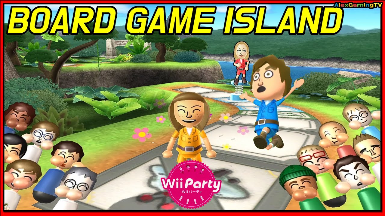 Wii Party - #Board Game Island (David vs Julie vs Gwen vs Abby ) Gameplay | AlexGamingTV