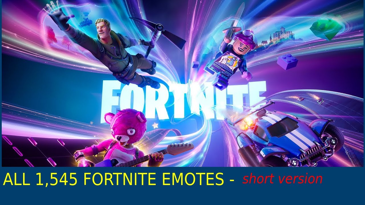 ALL 1,545 FORTNITE EMOTES - Short version