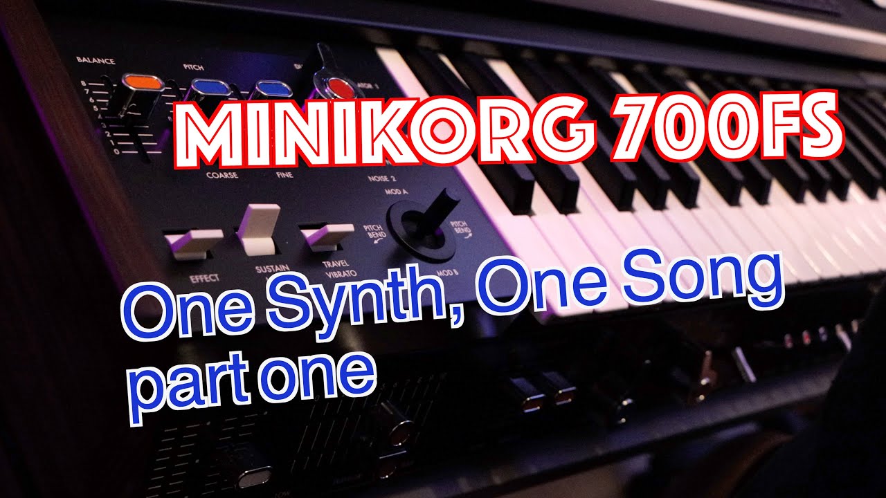 One Synth, One Song: arpeggio and bass (MiniKORG 700FS and Logic Pro) part 1