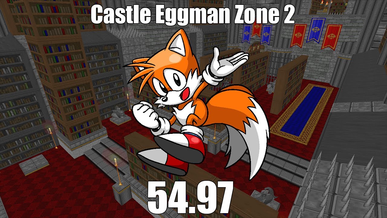 SRB2: Castle Eggman 2 Speedrun in 54.97 w/ Tails