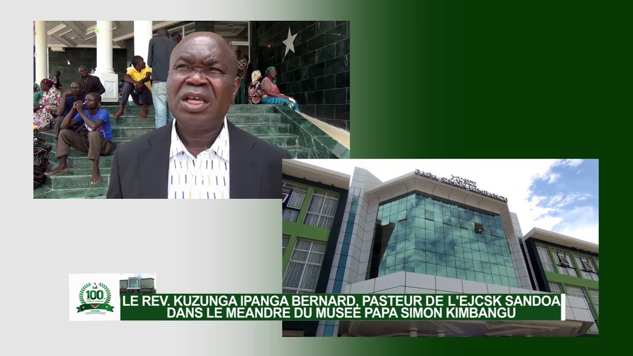 VISITE MUSEE PAR LE REVEREND PASTEUR DE TERRITOIRE DE L'EJCSK SANDOA, REVEREND BERNARD KUZUNGA