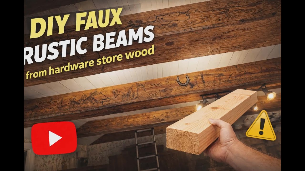 How to Build Faux Wood Beams Using Regular Hardware Store Lumber