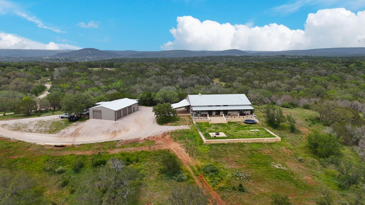 Acreage Ranch Property in Burnet, TX with Barndominium