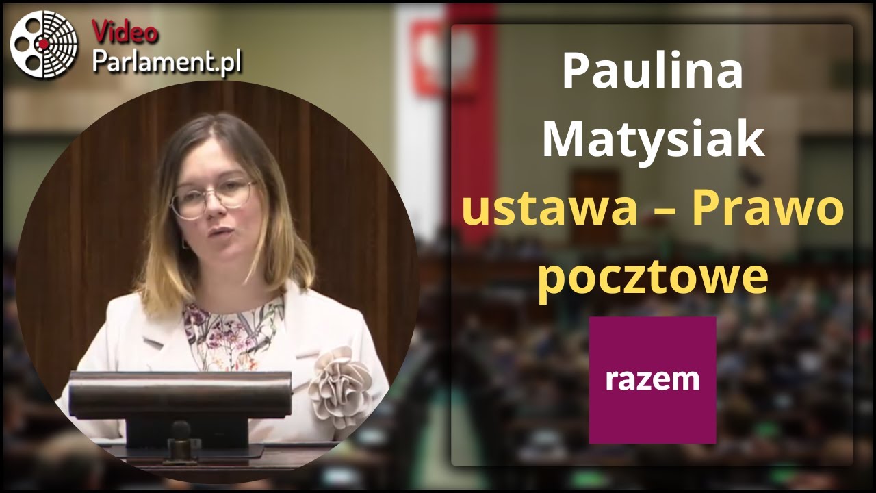 Paulina Matysiak - ustawa – Prawo pocztowe