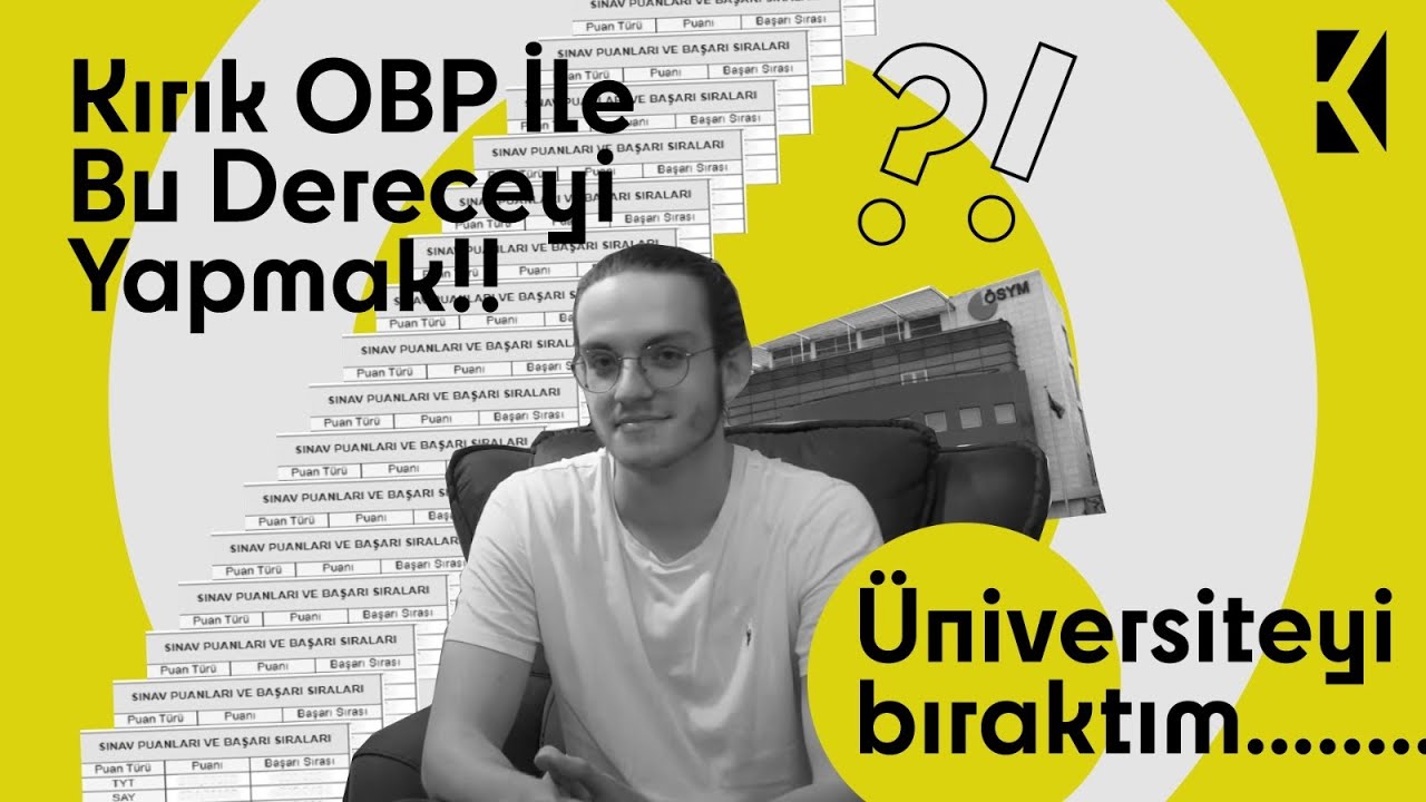 YKS’de Kırık OBP İle Derece Yapmak! (DÜŞÜK OKUL PUANI İLE Kazanamayacaksın Diyenlere İnat)