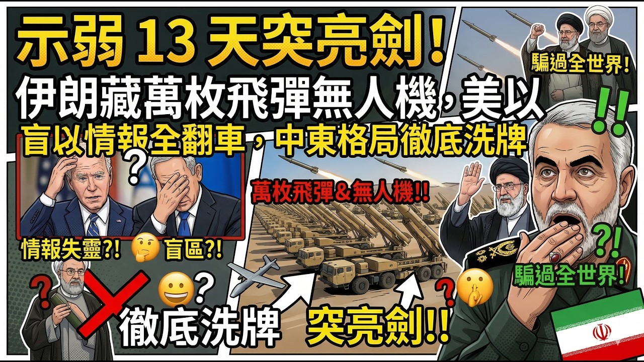 示弱 13 天突亮劍！伊朗藏萬枚飛彈無人機，美以情報全翻車，中東格局徹底洗牌