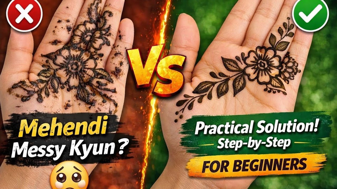 Mehandi Messy Kyu Ho Jaati Hai? 😭 10 Common Mistakes + Fix ✅